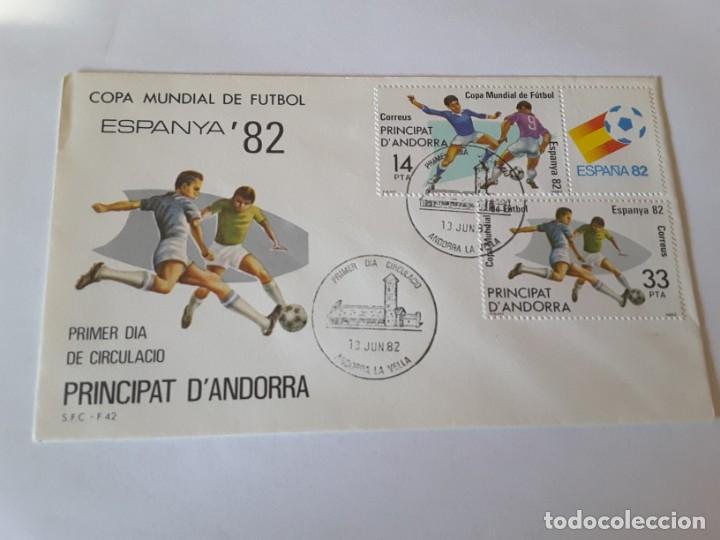 Sellos: Sobre primer dia Andorra - Foto 1