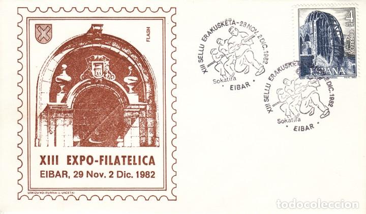 Sellos: SOBRE: 1982 EIBAR. XIII EXPO - FILATELICA - Foto 1