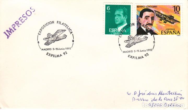 Sellos: TARJETA: 1992 MADRID. EXFILMA - 92 - Foto 1