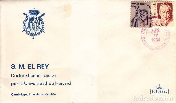Selos: SOBRE: 1984 UNIVERSIDAD DE HARVARD. S.M. EL REY DOCTOR HONORIS CAUSA