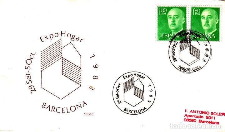 Sellos: TARJETA: 1983 BARCELONA. EXPOHOGAR - Foto 1