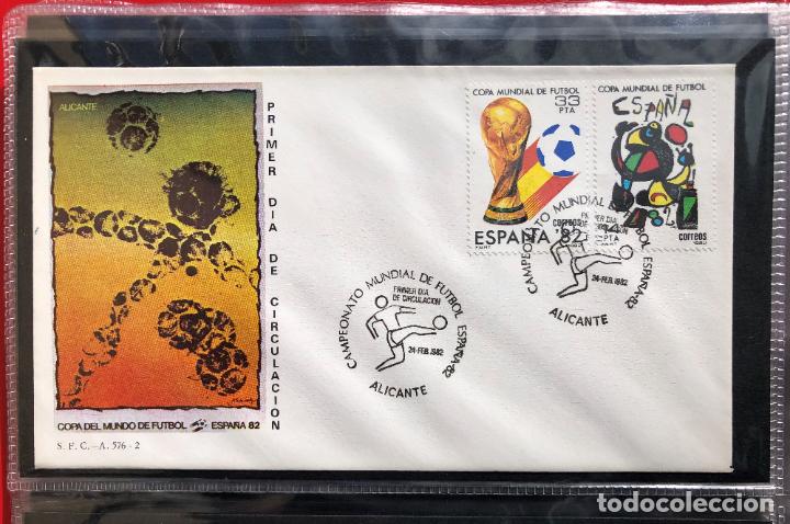 Sellos: SPD SOBRE PRIMER DIA DE CIRCULACION SFC 1982,ALICANTE, CAMPEONATO MUNDIAL DE FUTBOL ESPA&Ntilde;A 82
