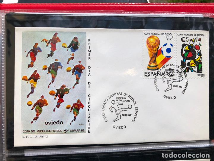 Sellos: SPD SOBRE PRIMER DIA DE CIRCULACION SFC 1982,OVIEDO, CAMPEONATO MUNDIAL DE FUTBOL ESPA&Ntilde;A 82