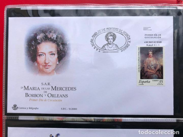 Stamps: SPD SOBRE PRIMER DIA DE CIRCULACION SFC 2000, S.A.R. DO&Ntilde;A MARIA DE LAS MERCEDES DE BORBON Y ORLEANS