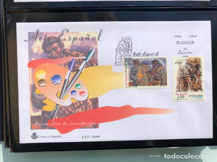Stamps: SPD SOBRE PRIMER DIA CIRCULACION. SFC 1999, ARTE ESPA&Ntilde;OL, VELA ZANETTI