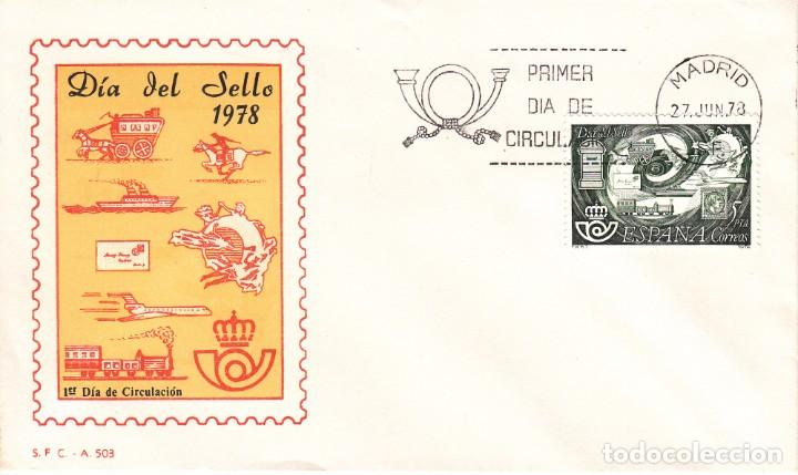 Sellos: SOBRE: 1978 MADRID. DIA DEL SELLO - Foto 1