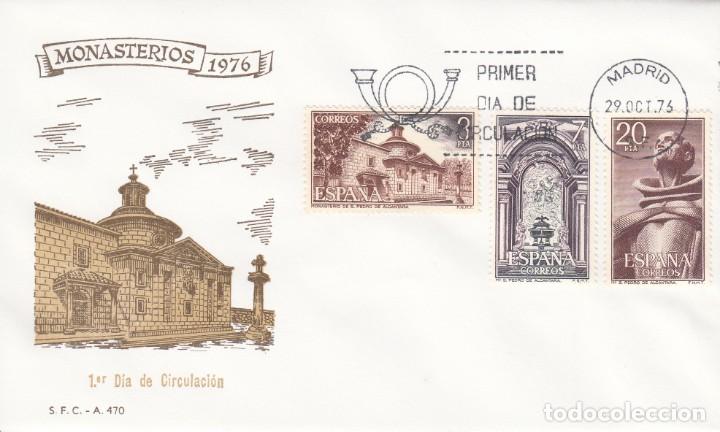 Sellos: SOBRE: 1976 MADRID. MONASTERIOS - Foto 1