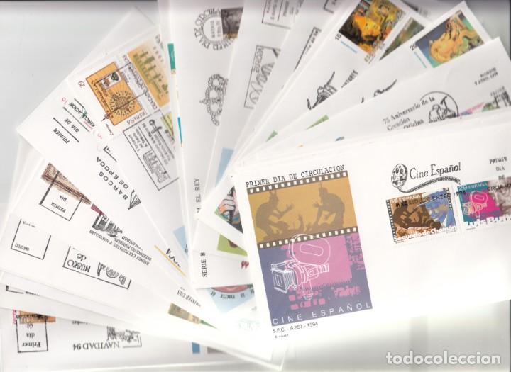 Sellos: SPD - SOBRES PRIMER DIA ESPA&Ntilde;A - A&Ntilde;O 1994 COMPLETO - Foto 1