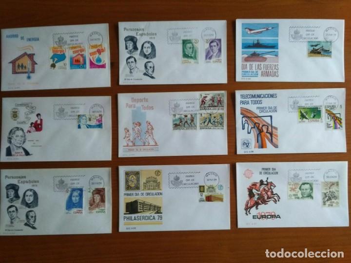 Sellos: SOBRES PRIMER D&Iacute;A DE CIRCULACI&Oacute;N 1979 - Foto 2