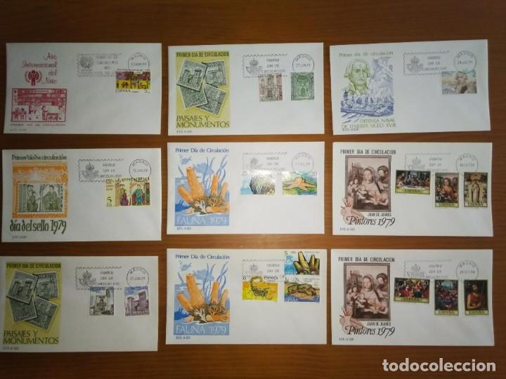 Sellos: SOBRES PRIMER D&Iacute;A DE CIRCULACI&Oacute;N 1979 - Foto 3