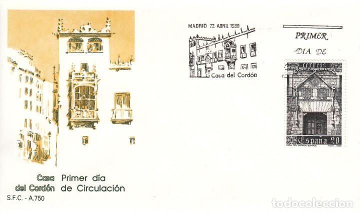 Sellos: SOBRE: 1988 MADRID. CASA DEL CORDON - Foto 1