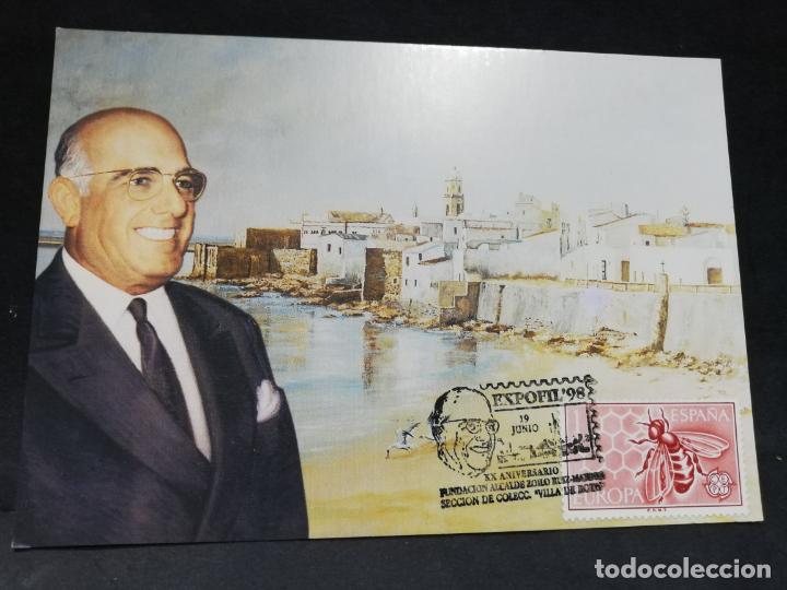 Sellos: TARJETA. EXPOFIL&acute;98. VILLA DE ROTA. 1998. - Foto 1