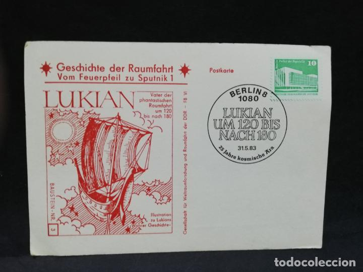Sellos: TARJETA. LUKIAN. BERLIN. 1983. - Foto 1