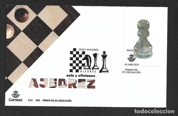 Sellos: spd- ajedrez (ocio y aficiones). Espa&ntilde;a, emit. 29-6-2018 - Foto 1