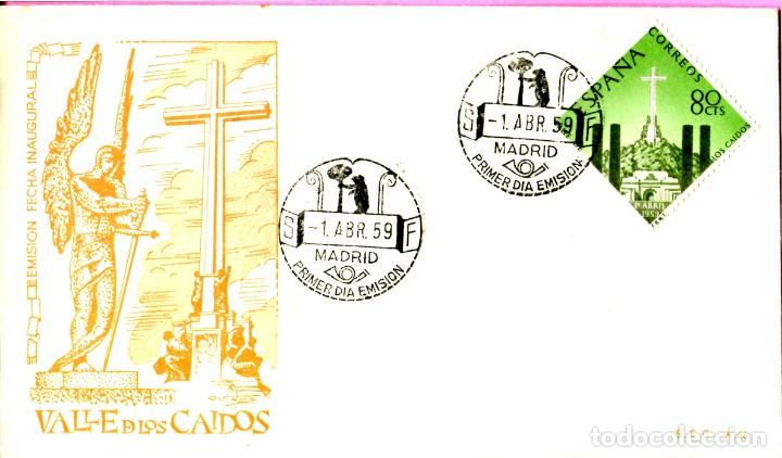 Stamps: 1959 - MONASTERIO STA CRUZ Del Valle DE LOS CA&Iacute;DOS ed 1248 SOBRE / SPD PRIMER DIA de DP .