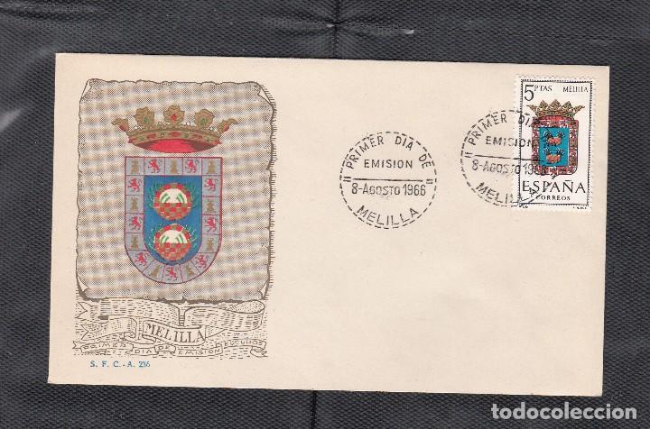 Sellos: MELILLA. SOBRE PRIMER DIA CON MATASELOS DE MELILLA - Foto 1