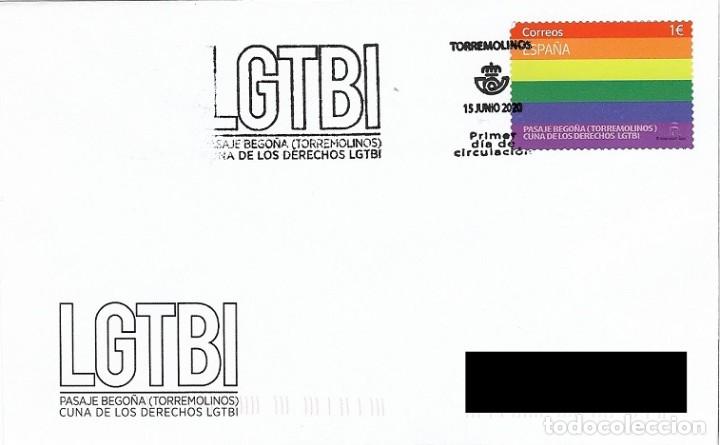 Sellos: ESPA&Ntilde;A. SOBRE PRIMER DIA. LGTBI. 2020 - Foto 1