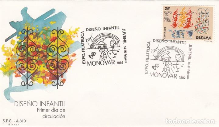 Selos: MATASELLOS EXP. FILATELICA DISE&Ntilde;O ONFANTIL EN MONOVAR - 1992