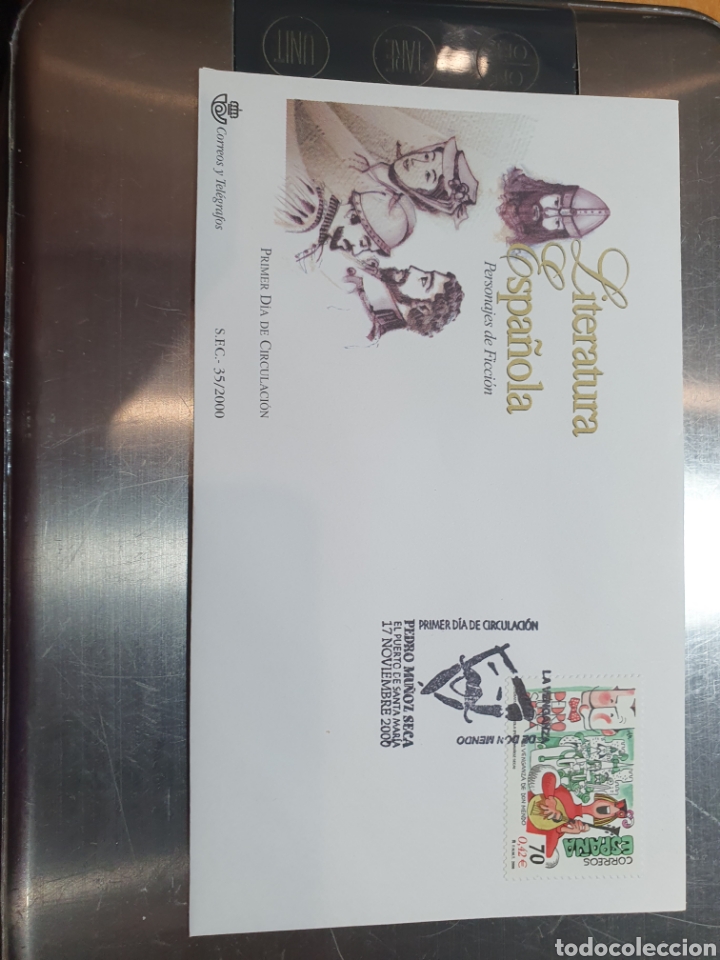 Sellos: Sobre primer d&iacute;a de circulaci&oacute;n Espa&ntilde;a 2000 - Foto 1