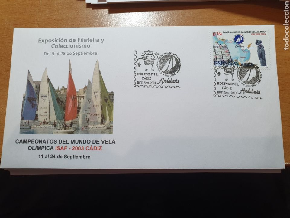 Sellos: Sobre primer d&iacute;a de circulaci&oacute;n Espa&ntilde;a a&ntilde;o 2003 - Foto 1