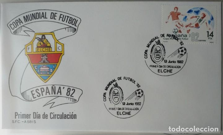 Sellos: SOBRE PRIMER DIA MUNDIAL 82 - ELCHE - Foto 1