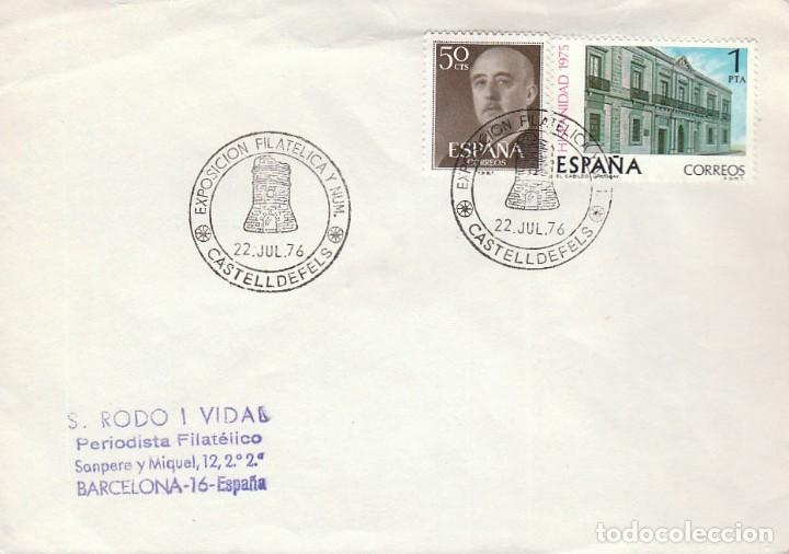 Sellos: A&Ntilde;O 1976, CASTELLDEFELS, EL CASTILLO - Foto 1