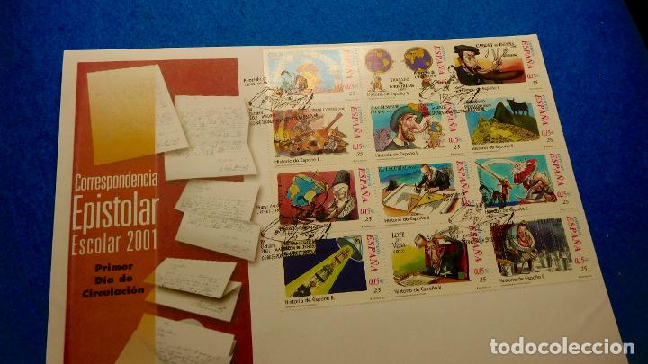 Sellos: Sobre Primer Dia .Correspondencia epistolar escolar - Foto 1