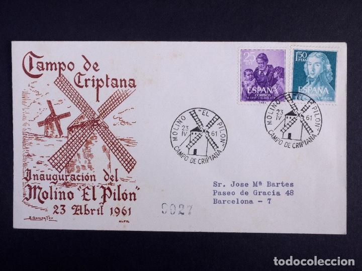 Sellos: INAUGURACION DEL MOLINO EL PILON. CAMPO DE CRIPTANA 1961 - Foto 1