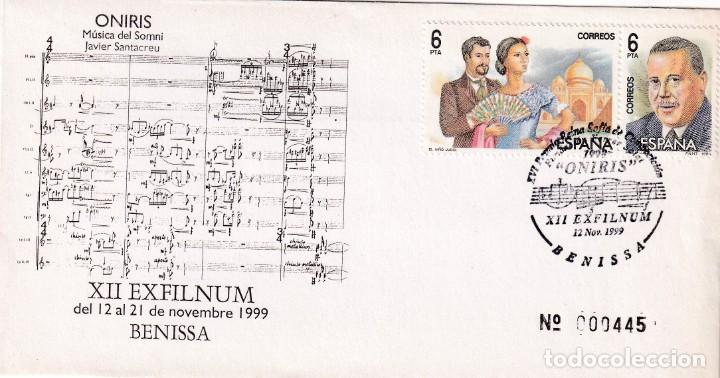Stamps: MUSICA XVI PREMIO REINA SOFIA DE COMPOSICION, BENISSA (ALICANTE) 1999 RARO MATASELLOS SOBRE NUMERADO