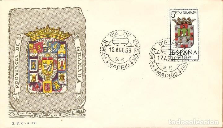 Sellos: SPD -FDC, ESCUDO, GRANADA, MATASELLOS MADRID - Foto 1
