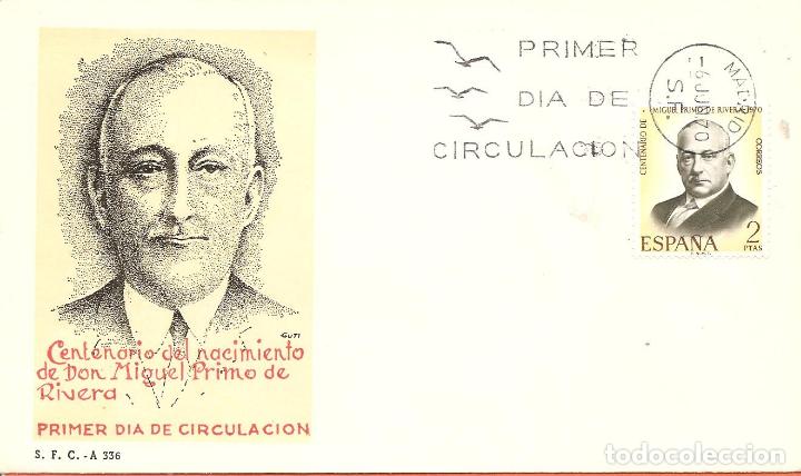 Sellos: SPD -FDC ESPA&Ntilde;A, 1970, PRIMO DE RIVERA, ED. 1976 - Foto 1