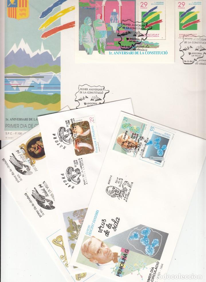 Sellos: SPD ANDORRA ESPA&Ntilde;OLA - A&Ntilde;O COMPLETO 1994 - Foto 1