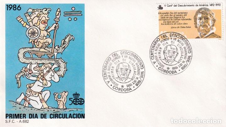 Sellos: COLON EXTRANJERO V CENTENARIO DESCUBRIMIENTO AMERICA 1986 (EDIFIL 2865) SPD DEL SFC CORDOBA RARO ASI