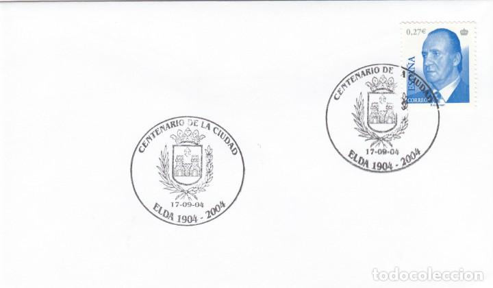 Sellos: MATASELLOS ELDA - CENTENARIO DE LA CIUDAD - 2004 - Foto 1