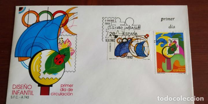 Sellos: sobre 1&ordm; dia . Dise&ntilde;o Infantil - Foto 1