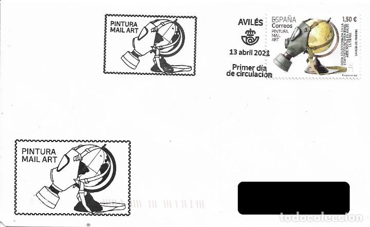 Sellos: ESPA&Ntilde;A. SOBRE PRIMER DIA. MAIL ART. 2021 - Foto 1