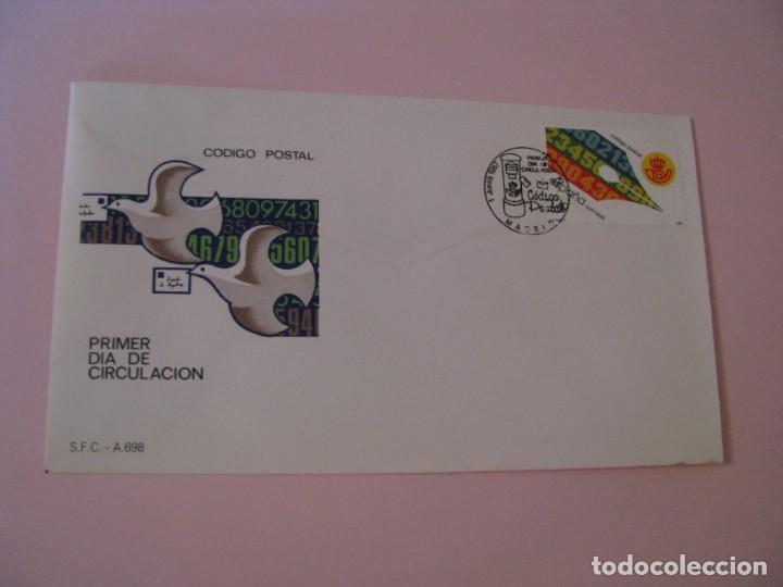 Sellos: ESPA&Ntilde;A 1987. SOBRE PRIMER D&Iacute;A CIRCULACI&Oacute;N. CODIGO POSTAL. - Foto 1
