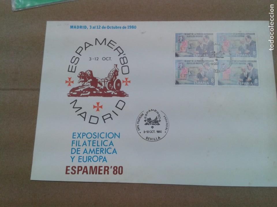 Sellos: MADRID ESPAMER 80. SOBRE MATASELLOS SEVILLA - Foto 1