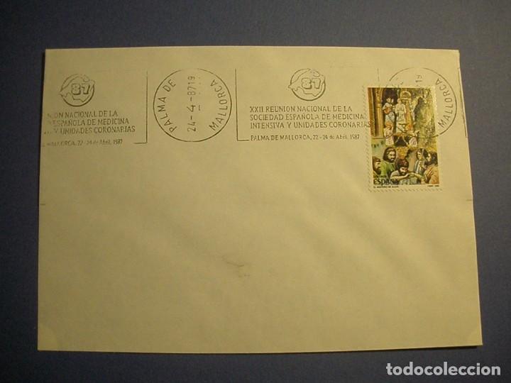 Stamps: ESPA&Ntilde; 1987 - RODILLO PALMA DE MALLORCA - MEDICINA INTENSIVA Y UNIDADES CORONARIAS.