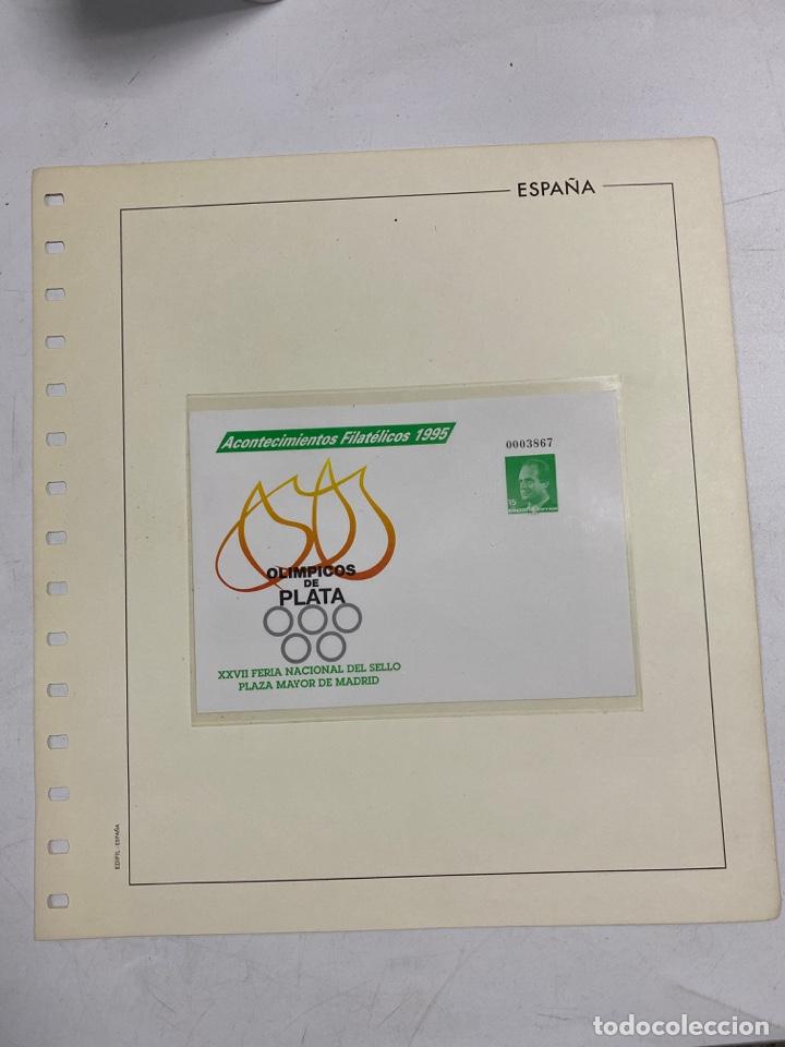 Francobolli: ACONTECIMIENTOS FILAT&Eacute;LICOS 1995.SOBRE XXVII FERIA NACIONAL DEL SELLO. OLIMPICOS DE PLATA.