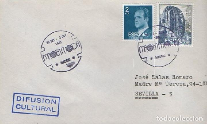 Sellos: SOBRE MAOENMODA 1983. MADRID SOBRE-420 - Foto 1