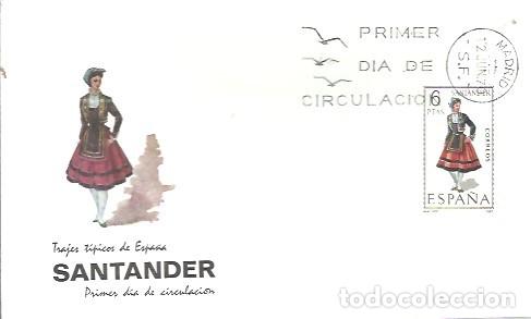 Sellos: FDC TRAJE SANTANDER 1970 - Foto 1