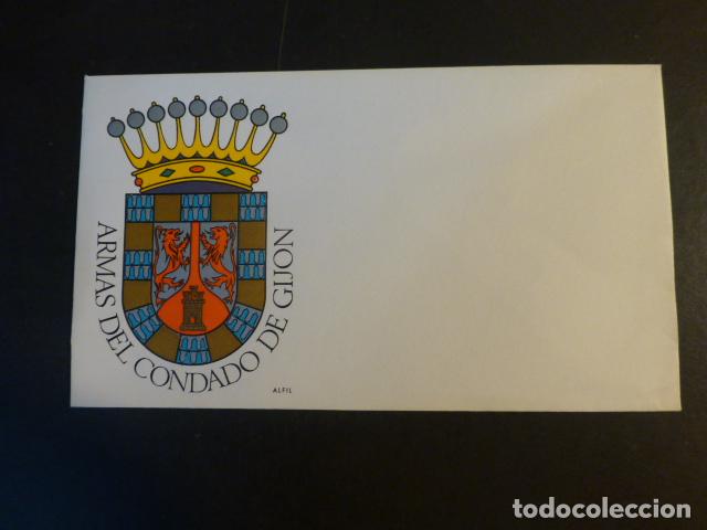 Sellos: SOBRE ARMAS DE LA CIUDAD DE GIJON - Foto 1