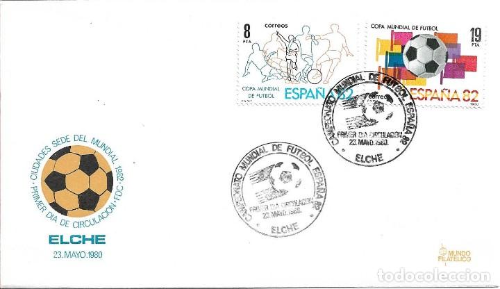 Sellos: FUTBOL 1980 CAMPEONATO MUNDIAL ESPA&Ntilde;A 82 (EDIFIL 2570/71) EN SPD MUNDO FILATELICO MATASELLOS ELCHE.
