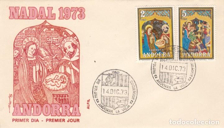 Sellos: ANDORRA: NADAL 1973 - Foto 1