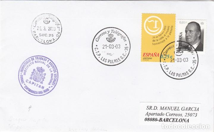 Sellos: MATASELLOS TEMATICA NAVAL - LAS PALMAS - BUQUE ESPERANZA DEL MAR - 2003 - Foto 1