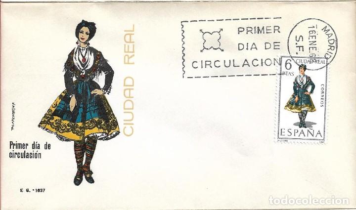 Briefmarken: TRAJE DE CIUDAD REAL TRAJES TIPICOS ESPA&Ntilde;OLES 1968 (EDIFIL 1839) EN SOBRE PRIMER DIA SIN CIRCULAR EG