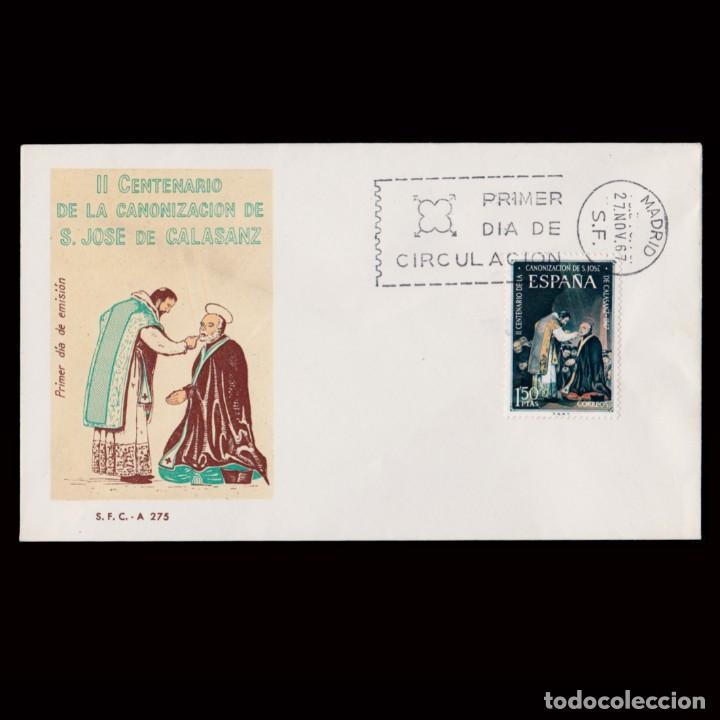 Stamps: 1&ordm; D&iacute;a Circulaci&oacute;n.1967.II Cent. S.Jos&eacute; de Calasanz.Edifil 1837