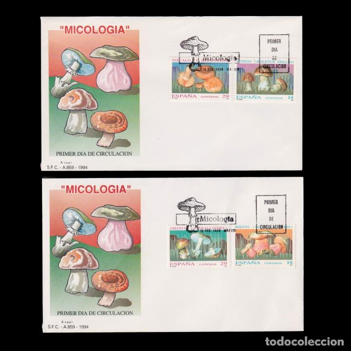 Stamps: 1&ordm; D&iacute;a Circulaci&oacute;n.1994 Micolog&iacute;a.Edifil 3279-3282