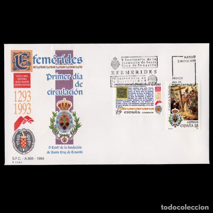 Stamps: 1&ordm; D&iacute;a Circulaci&oacute;n.1994 Efem&eacute;rides.Edifil 3299-3300